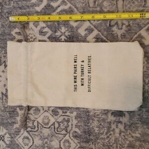 NEW Fabric Wine Gift Bag